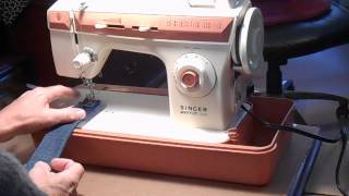 Singer Merritt 2404 sewing machine demo GSP [upl. by Acilef467]