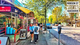 Vancouver Walk 🇨🇦  Burrard  Robson  Denman [upl. by Hortensa]