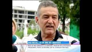 Gigi Becali cu ochii în lacrimi în prima zi de libertate [upl. by Suzi]