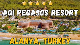 Aqi Pegasos Resort Hotel 5  Alanya Turkey AllInclusive Resort [upl. by Adniram]