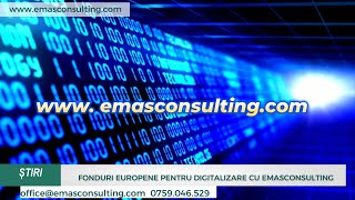 Fonduri europene pentru digitalizare accesate cu EMASCONSULTING [upl. by Aronson664]