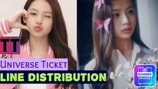 Universe Ticket  TT TWICE  Line Distribution [upl. by Pond163]