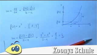 Mittlere Änderungsrate Erklärung und Beispiel  Sekante Sekantensteigung Abitur Mathe [upl. by Sivrup]