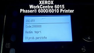 XEROX 6015 CODE 092 651 amp 2080000 [upl. by Lancelot957]