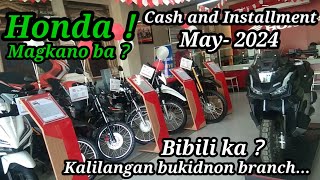 Honda Motorcycle🔥Complete Price update May2024！Mas bumaba [upl. by Doughman]