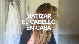 Cómo Matizar Cabello Amarillo brassiness con TONER T18 de Wella [upl. by Eiryt650]