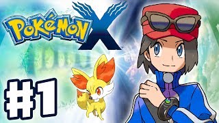 Pokemon X and Y  Gameplay Walkthrough Part 1  Intro and Starter Evolutions Nintendo 3DS [upl. by Ullman131]