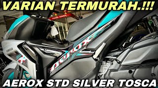 YAMAHA AEROX 155 2023 CONNECTED SILVER TOSCA [upl. by Drew]