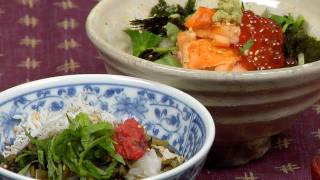 Ochazuke Recipe Salmon Ikura Chazuke and Umeboshi Shirasu Takana Chazuke  Cooking with Dog [upl. by Nosnibor500]