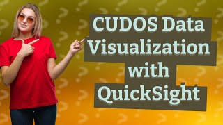 How Can I Use AWS QuickSight to Visualize My CUDOS Data for Better Cost Management [upl. by Kassab]