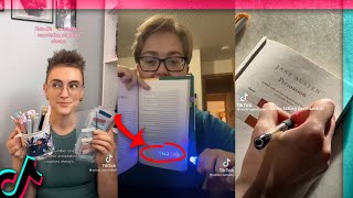 best of book annotating tiktoks  funny and useful booktok compilation [upl. by Telrats]