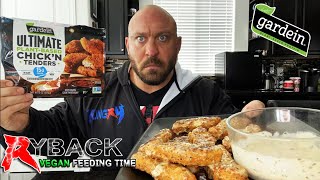 Ryback Vegan Feeding Time Parmesan Garlic Gardein Ultimate Chicken Tenders [upl. by Tengdin]