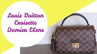 Louis Vuitton Croisette Damier Ebene  Review  Red Ruby Creates [upl. by Missy]