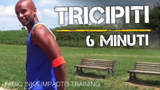 TRICIPITI A CASA IN 6 MINUTI  ALLENAMENTO CORPO LIBERO [upl. by Aitselec]