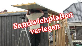 Werkstattbau So verlege ich Sandwichplatten von Luecht amp Palm auf meine Werkstatt [upl. by Aihsiym596]