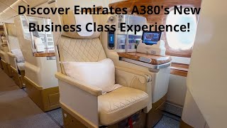 Experience the LUXURY of Emirates A380 New Business Class [upl. by Jahdal]