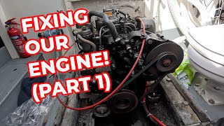 REFITTING THE STARTER MOTOR OF OUR YANMAR 2GM20 MARINE ENGINE [upl. by Melitta]