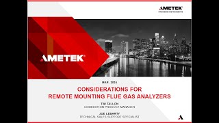 Webinar Considerations for Remote Mounting Flue Gas Analyzers [upl. by Aikyt]