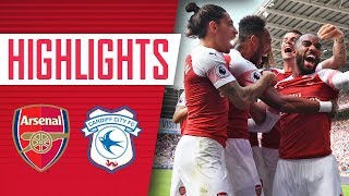 HIGHLIGHTS  Cardiff City 23 Arsenal  Premier League [upl. by Aillicirp]