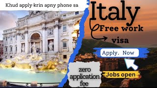 How to apply Italy work permit nulla osta update 2024jobs in Italy work visa free [upl. by Ramoh570]