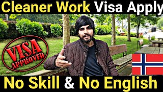 How to Apply Online Cleaner Job in Norway  Jobs in Norway  Europe Visa  Schengen Work Permit [upl. by Hortensia]