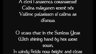 A Varda Elven Hymn to Elbereth Gilthoniel spoken by me  Quenya translation [upl. by Mendelson]