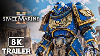 WARHAMMER 40K SPACE MARINE 2 Extended Trailer 2024 8K [upl. by Aziaf]