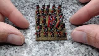 Pendraken 10mm Napoleonics First Painted British Models [upl. by Nanete]