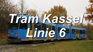 Video Straßenbahnlinie 6 der Kasseler VerkehrsGesellschaft AG KVG im Jahr 2011 [upl. by Anyala]