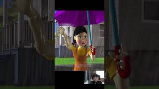 Squid Game Makeup Harley Quinn Cut Wooden Bridge Troll Miss T and Neighbor shortsvideo [upl. by Norvell95]