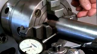 Dialing in a 4jaw Lathe Chuck [upl. by Ahsinav]