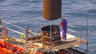 Offshore Platform Installation Jacket Installation and Topside Installation [upl. by Enellek]