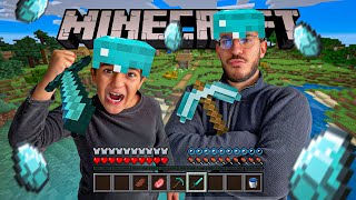 Nadim me fait jouer à MINECRAFT pour la première fois de ma vie  Jai rien compris [upl. by Nettle726]