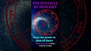 Gives the power to open all doors  5th Pentacle of Mercury  Magical Seal  King Solomons seal [upl. by Marj]