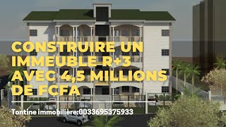 TONTINE IMMOBILIÈRE  CONSTRUIRE UN IMMEUBLE R3 AVEC 4 5 MILLIONS DE FCFA EN AFRIQUE [upl. by Dodd]