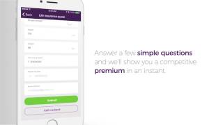 OUTsurance App tutorial  Life Quote [upl. by Ahsitak]