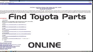 How to find Toyota parts online [upl. by Ademla155]