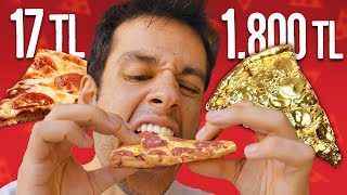 17TL Pizza vs 1800TL Pizza SonradanGörme [upl. by Dilks]