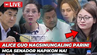 🔴MGA SENADOR naNAPIKON NA KASINUNGALINGAN ni ALICE GUO  PINAPANINDIGAN PA RIN [upl. by Burra]