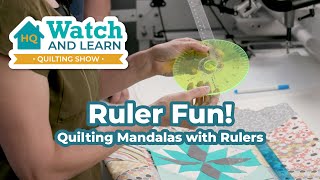 How to Quilt Mandalas with Rulers on your Longarm Beginner Friendly [upl. by Stephana]