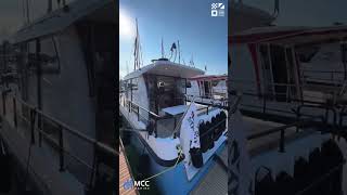 The NEW Nord Star 33 Outboard Walkthrough at Southampton Boat Show [upl. by Ellebana]