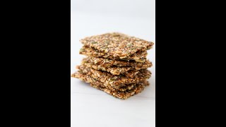 Gluten Free Seed Crackers Norwegian Crispbread [upl. by Burnard]