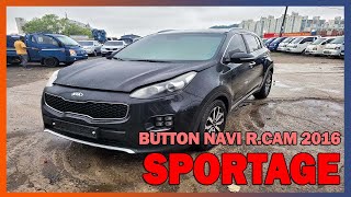 USEDCAR BUSYMAN Autos usados en corea SPORTAGE BUTTON NAVI RCAM BLACK KNAP6815GGK 076944 [upl. by Wolk]