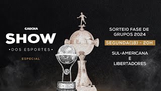 Show dos Esportes  Especial Sorteios da Libertadores e Sulamericana [upl. by Steinberg]