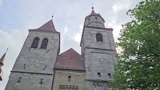 Feuchtwangen AN evang Stifstkirche  Glocken 31 Vorläuten an hohen Festtagen [upl. by Neyr]