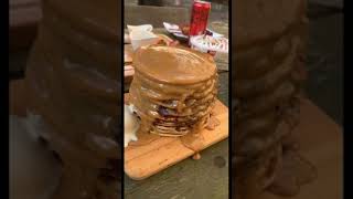 Malawax cake recipe  Crepe cake 🍰 recipe with caramel amp Nutella [upl. by Lowrance]