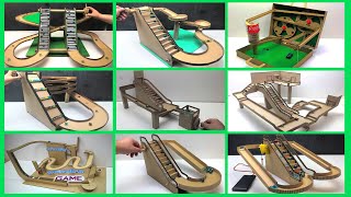 TOP 10 Marble Run with escalator out of cardboard [upl. by Nitsua]