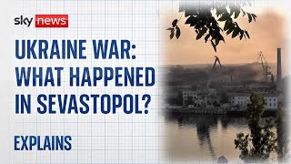 Ukraine war The Sevastopol strike explained [upl. by Yemar]