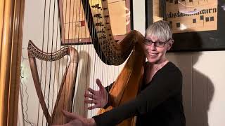 Humming Chorus from Madama Butterfly HARP COVER [upl. by Barbra]