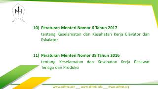 25 Peraturan Perundangan SUBSTANSI Keselamatan dan Kesehatan Kerja K3  Sumber JDIH KEMNAKER RI [upl. by Adnilreh]